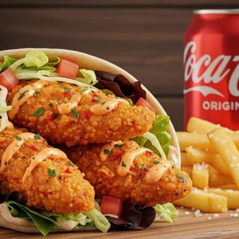 Blazin' Broaster Crunch Wrap Combo